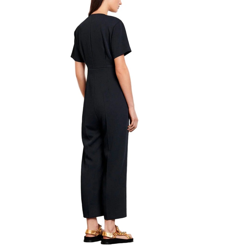 Sandro Paris Willy button jumpsuit size 40 - Picture 14 of 15